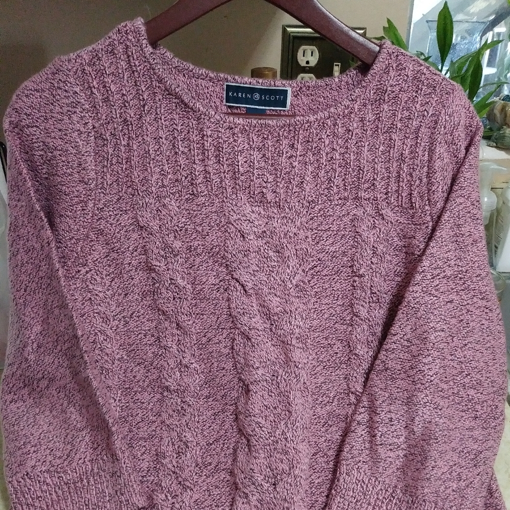 Women's Pink Karen Scott Sweater